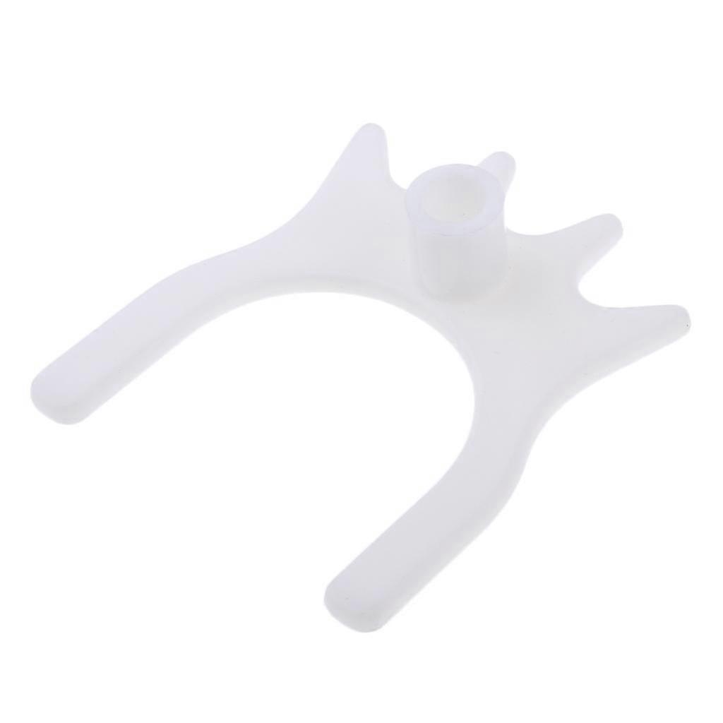 Billiard Plastic Slip On Bridge Head Pool Cue Stick Frame Pole White