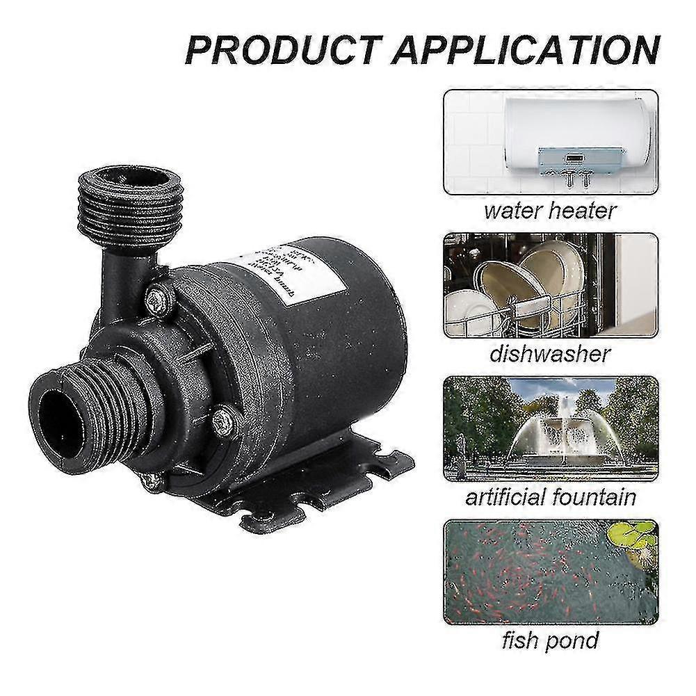 Produktbild von Solar-Wasserpumpe, 20 W, 800 L/h, 12 V, 5 Meter Hub-Solar-Brunnenpumpe, Geräuscharme Tauch-Solar-Brunnenpumpe, Für Teiche, Garten, Fischteich, Wasserfall, Hydrokultur