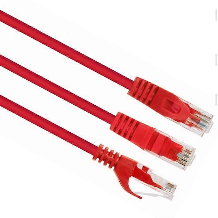 CAT 6 Connection Cable - GEMBIRD - 1m - Red - Molded, Locked
