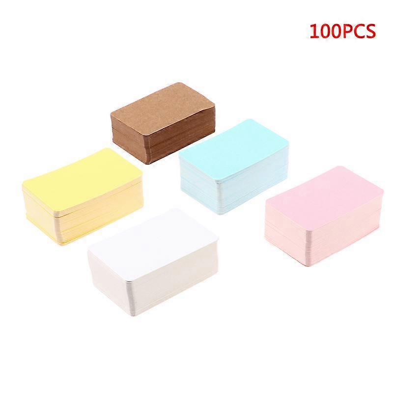 100 Pcs Blank Playing Card Hard Paper Cardboard Diy Postcards Message