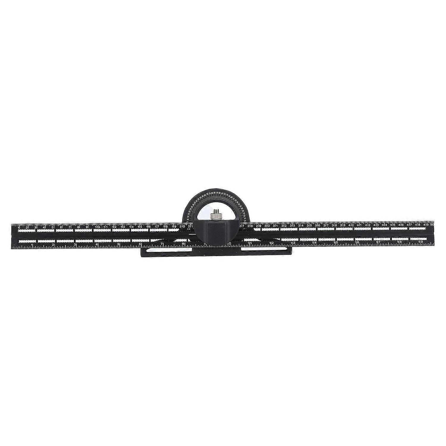 Combination Square 20 Inch 360 Degree Rotation Aluminum Alloy Sliding Combination Angle Ruler
