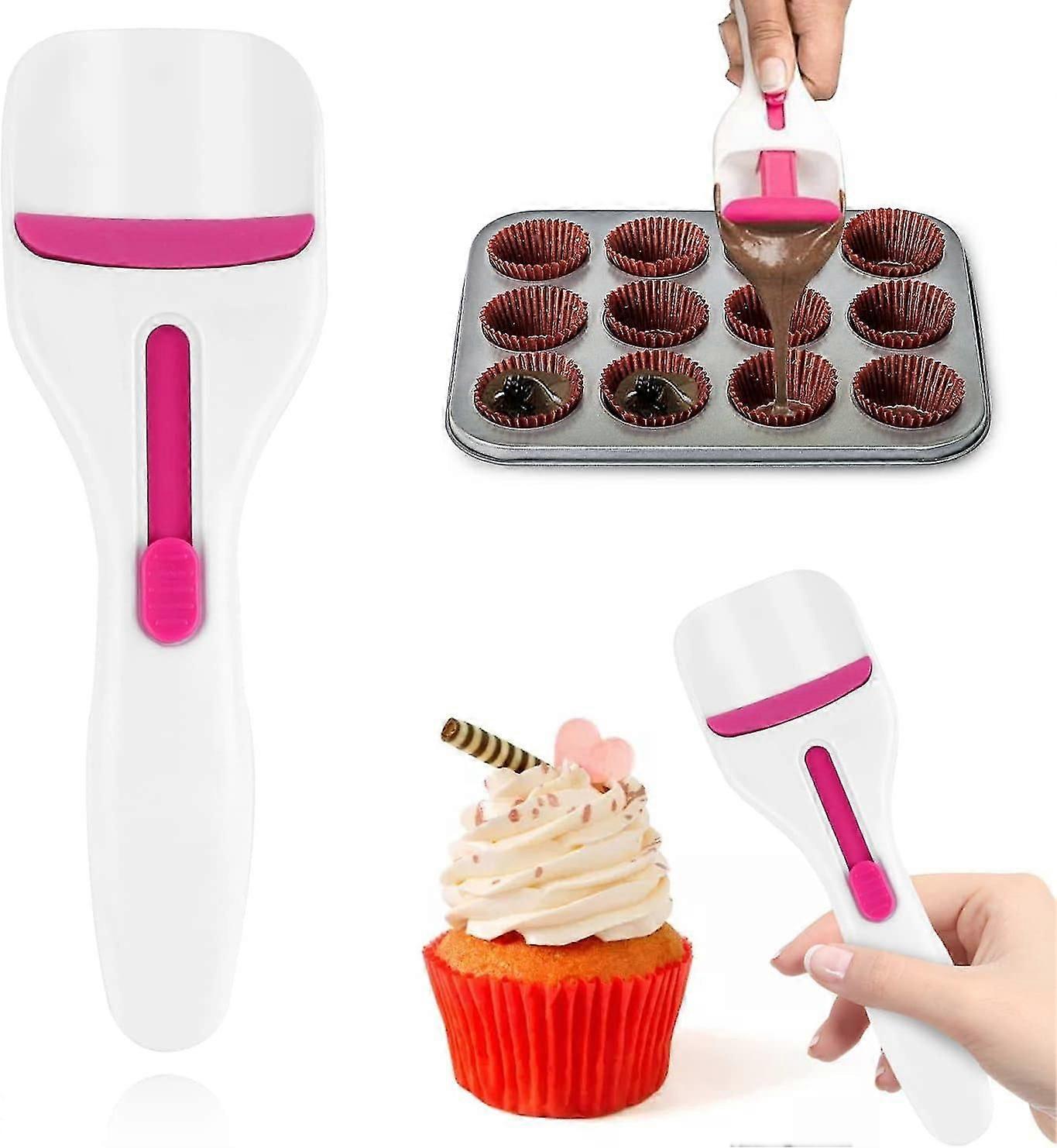 Cake Batter Distribution Scoop, Kitchen Cupcake Scoop Batter Dispenser Baking Too (1PCS)