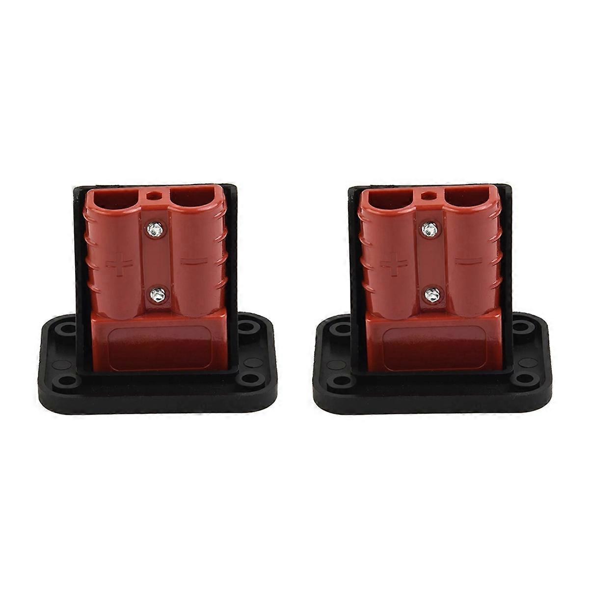 2Pc 50A for Anderson Plug Connector Flush Mount Bracket Panel Cover