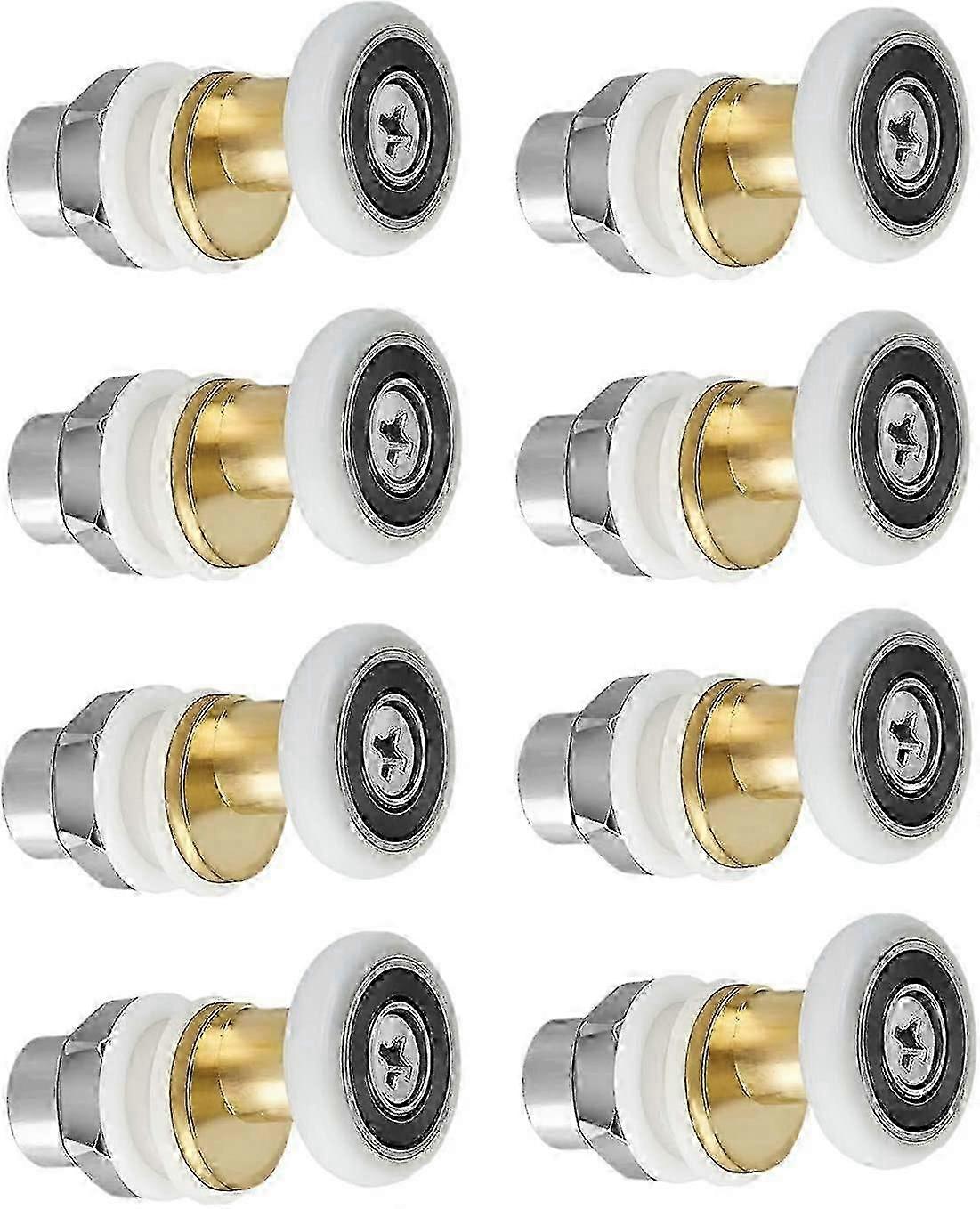 8pcs 25mm Shower Door Roller Wheels Replacement Sliding Caster Set