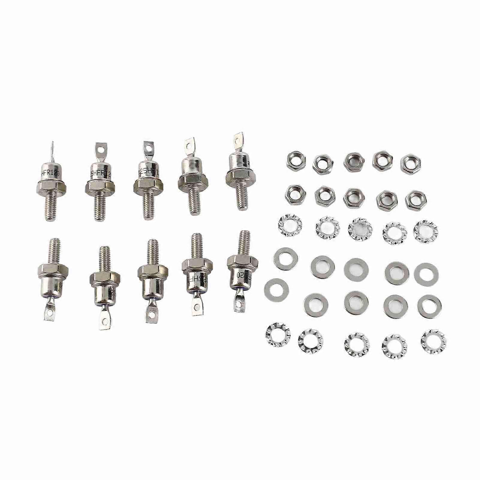 5 Pairs 25HFR 25HF 25A 1200V Iron Base Rectifier Diodes Forward/Reverse Polarity