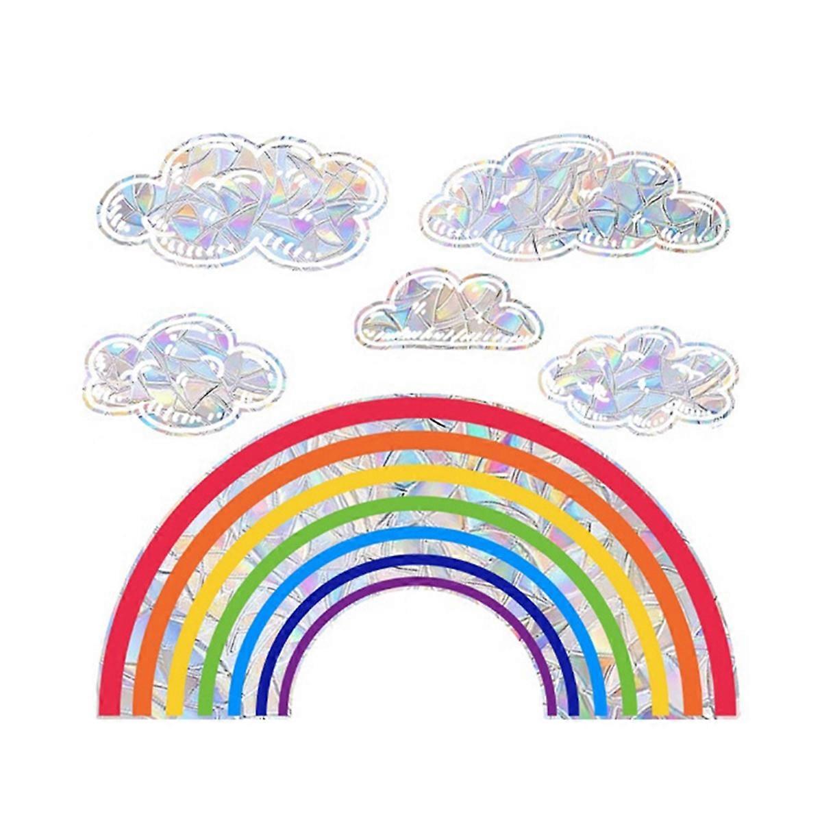 Wall Sticker PVC Electrostatic Glass Sticker for Window - Rainbow