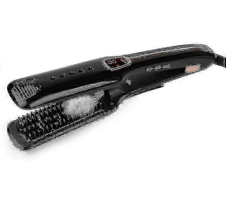 Hair Straightener, Infrared Flat Iron With Led Digital Display (black)