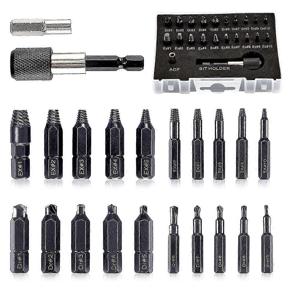Damaged Screw Extractor Drill Bit Set Socket Extension Bit Holder Broken Bolt