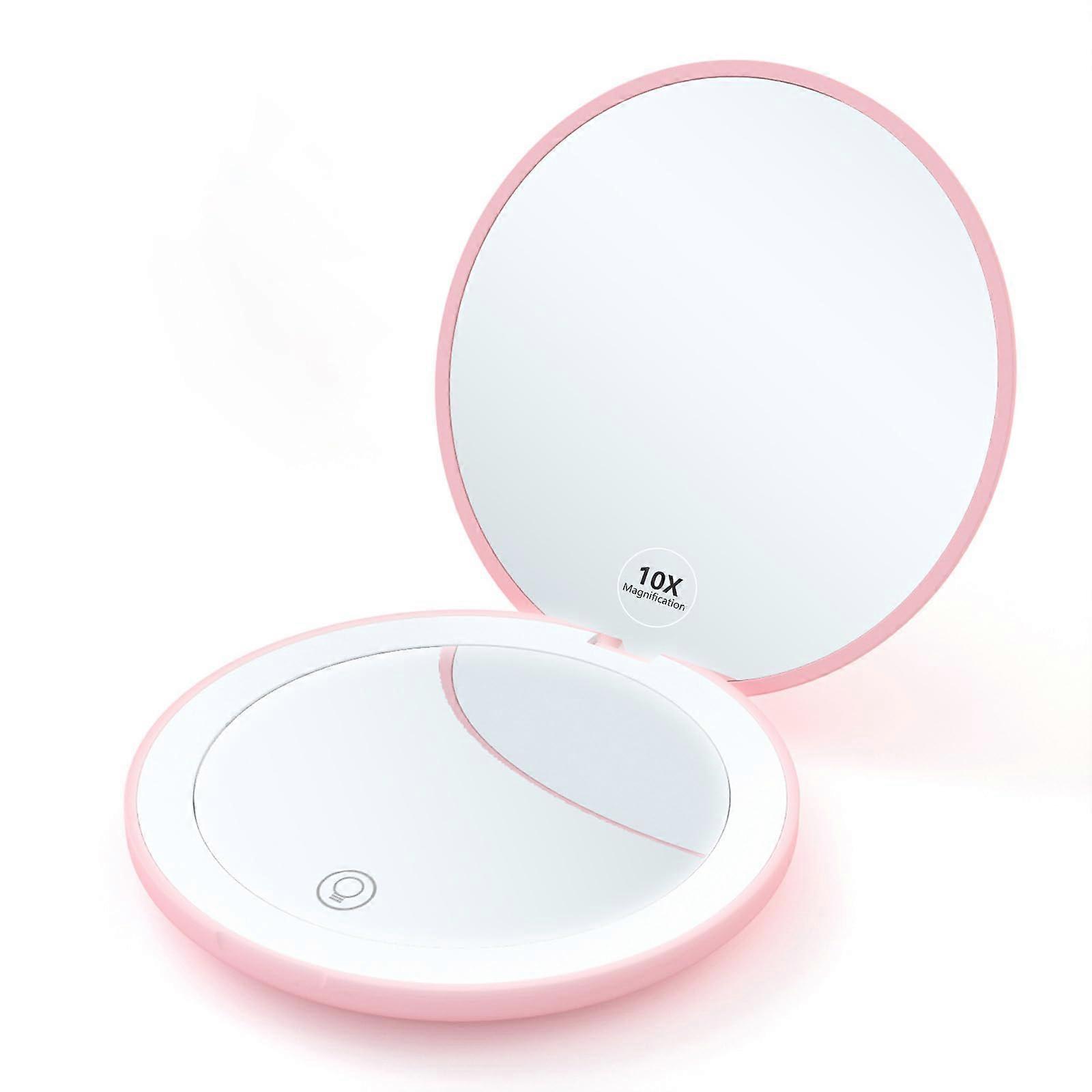 Compact Rechargeable Travel Makeup Mirror Convenient 3.5inch