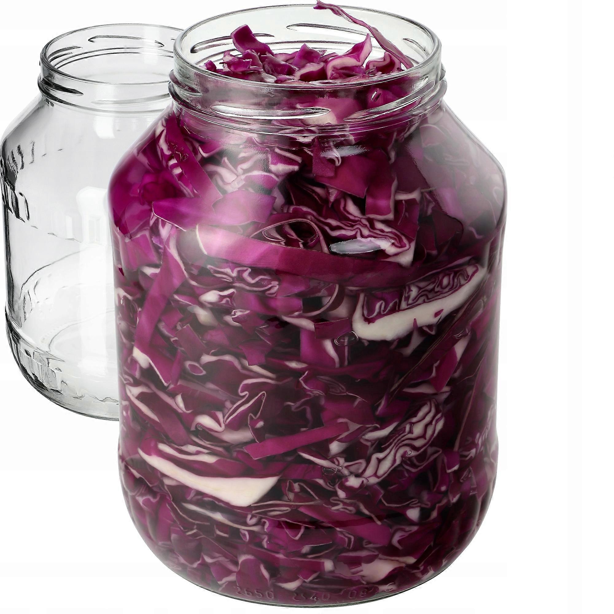 KADAX 2x Glass jar jars 2.5L jar for preserves cucumbers tinctures honey