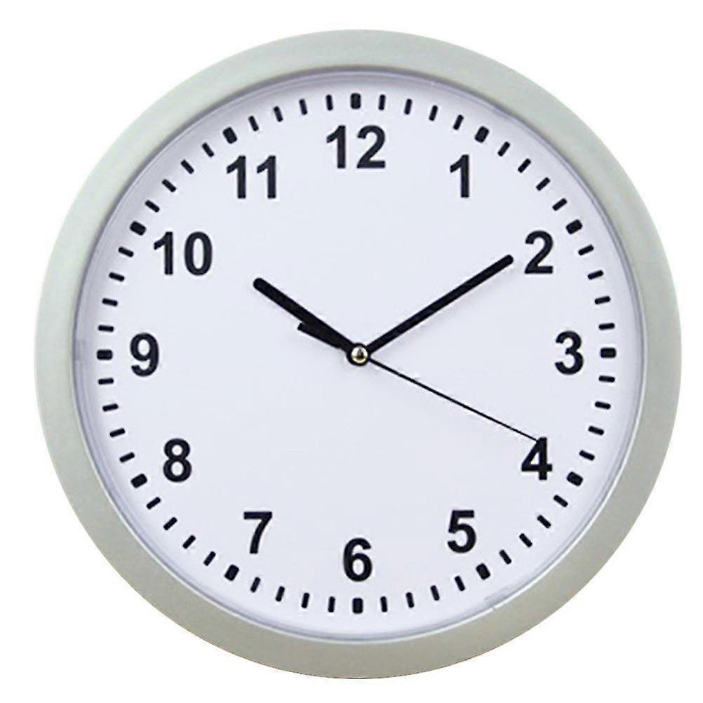 Stylish Wall Clock with Storage Compartment - Durable ABS, Silver, Multi-Functional Jewelry Box for Home & Office