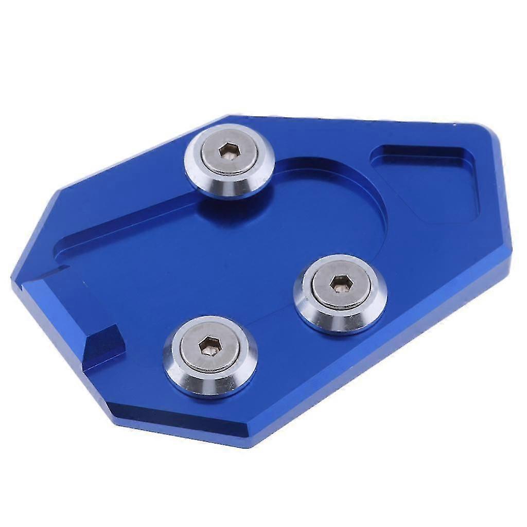 Blue Motorcycle Kickstand Sidestand Stand Extension Enlarger Pad For Honda