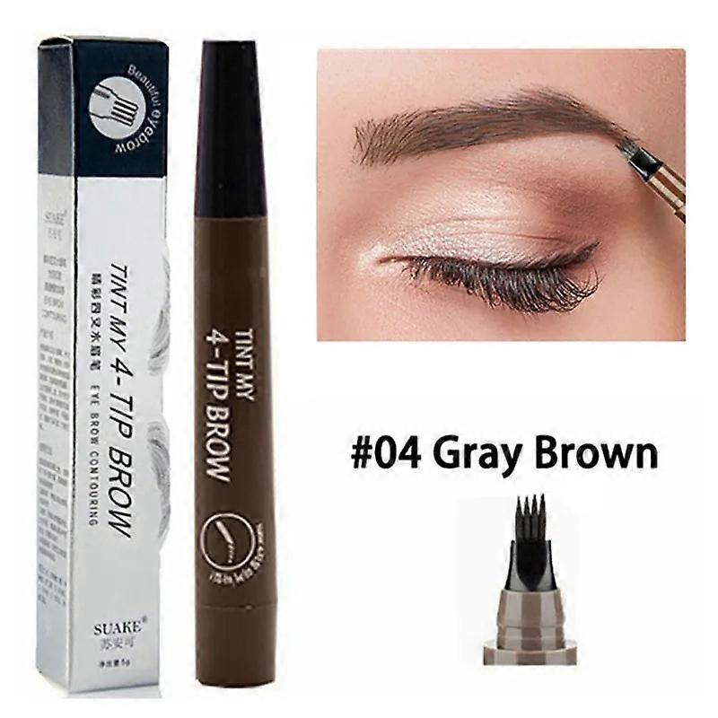 Waterproof Smudge-proof Eyebrow Pen, Microblading Effect, Long-lasting, 5