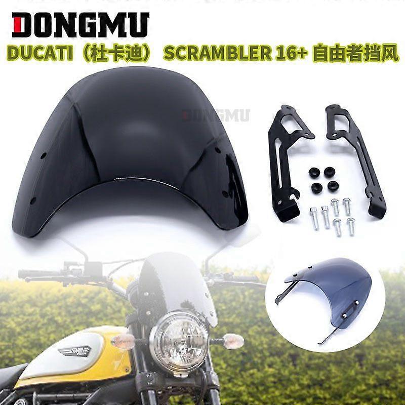 Applicable To Ducati Scrambler 16 + Free Windshield Front Windshield Glass Motorcycle Windshield