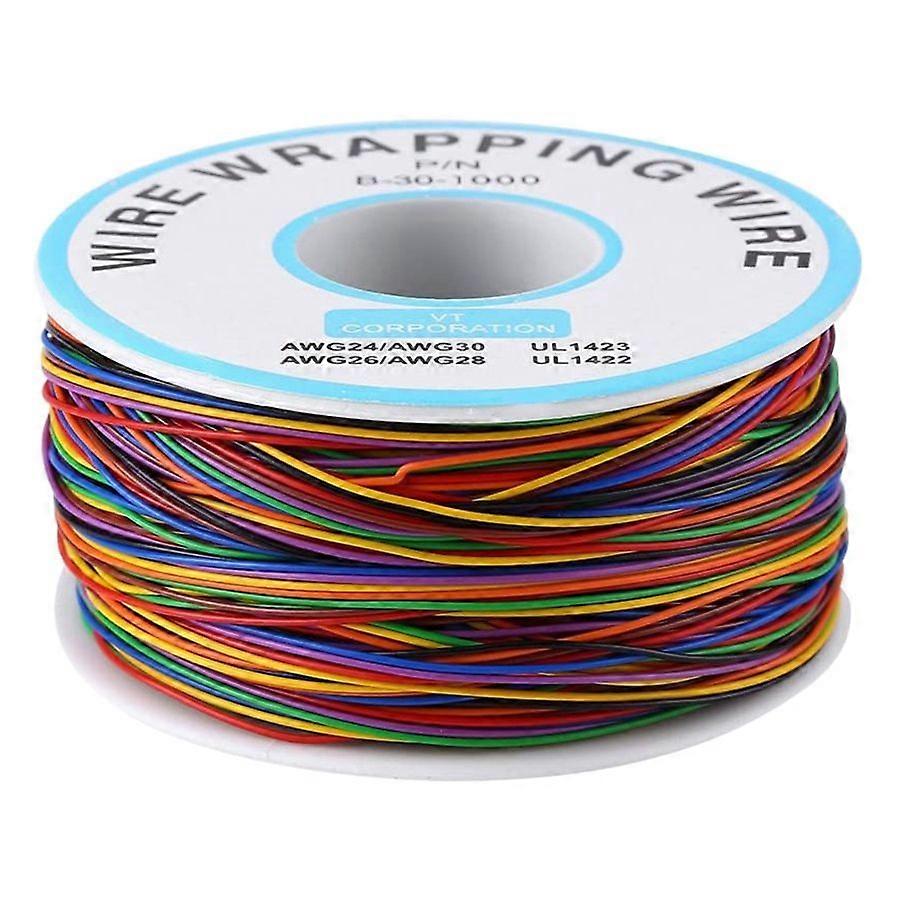 Tin Plated Copper Wire,8-Wire Colored Insulation Test Cable P B-30-1000 250M 30AWG Tinned Copper Solid Cable