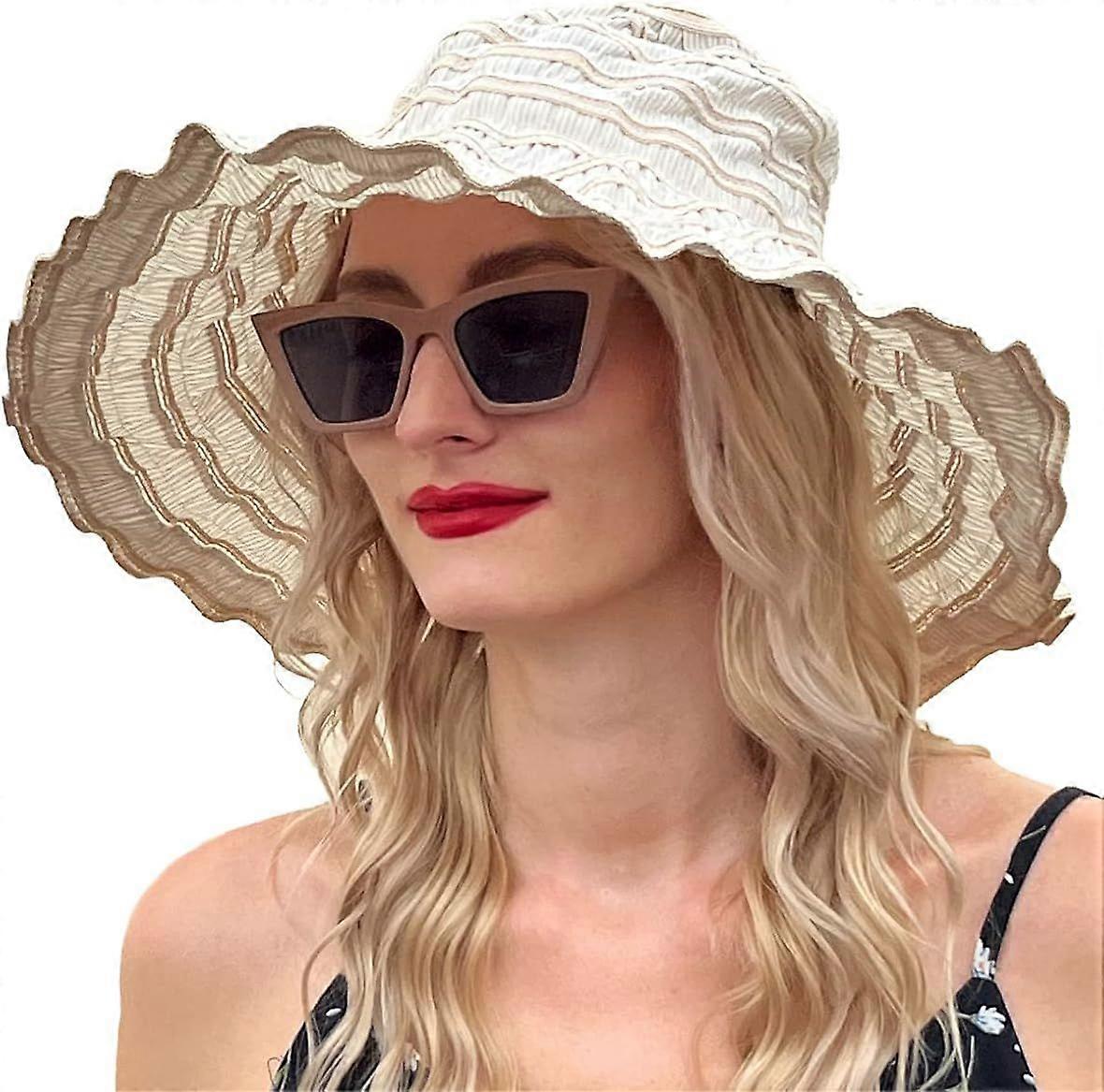 Women's Vintage Beach Sun Hat Foldable