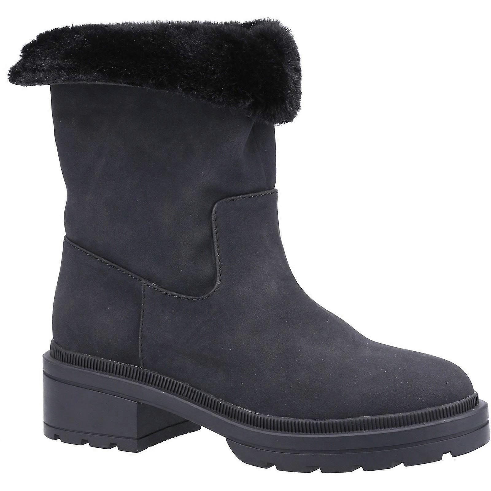 Rocket Dog Idea Black PU Female Ladies Mid Boot-8
