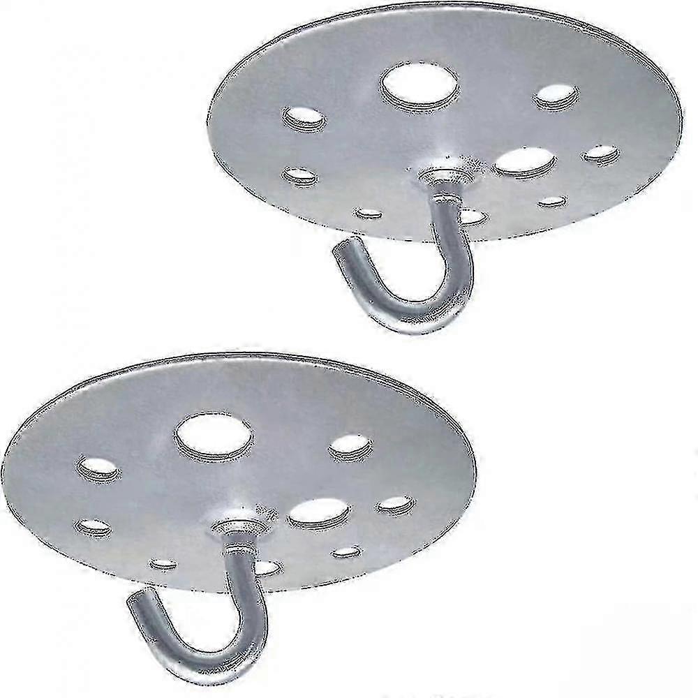 Metall Kronleuchter Haken 90mm Runde Basis - Heavy Duty Deckenleuchte 2er Pack