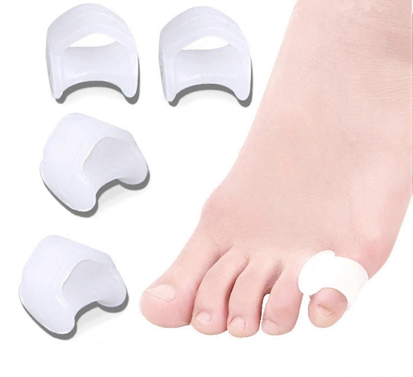 10 Pcs Toe Separator Small Toe, Silicone Toe Separator For Overlapping Toes