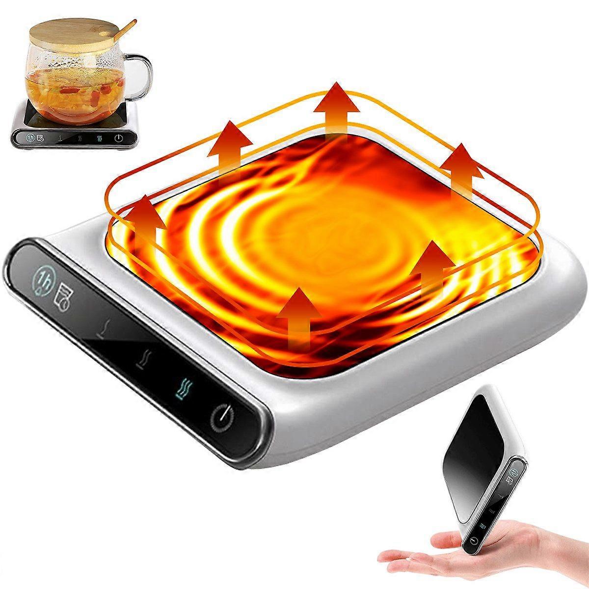 Mug coaster Cup warmer Heated thermo coaster for temperature control and beverage warmth.