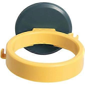 Wall Mounted Plastic Hair Dryer Holder with Suction Cup for Beauty Salon and Home Use Yellow
