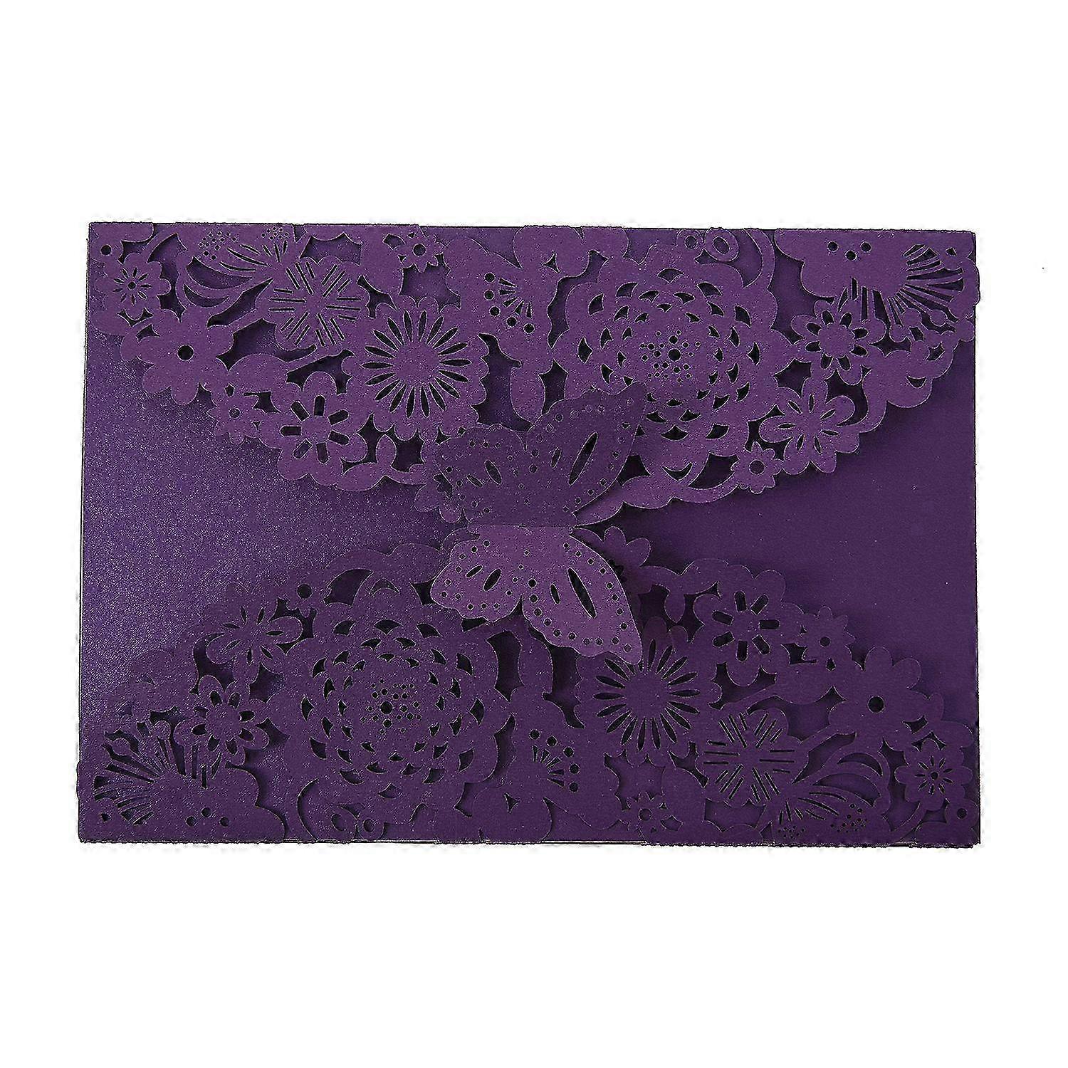 10Pcs/Set Carved Butterflies Invitation Card for Wedding: