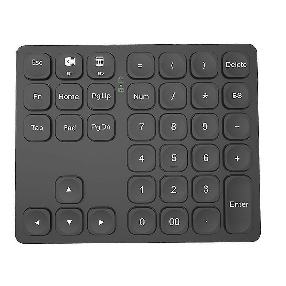 Dual Bluetooth Numeric Keyboard, Rechargeable, for PC Laptop