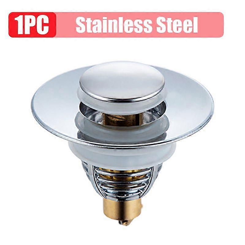 Stainless Steel Basin Pop-Up Bounce Core Universal Basin Drain Filter Hair Catcher Sink Strainer Bathroom Bathtub Stopper ToolCraft Pipe Cleaners