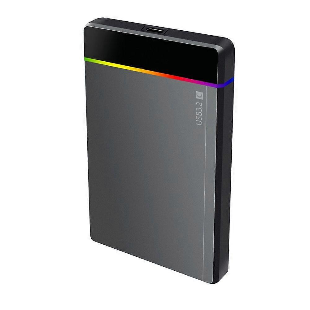 2.5 Inch HDD/SSD Type-C RGB Enclosure SATA to USB3.2 Gen1 5Gbps HD External Hard Drive Enclosure Bo