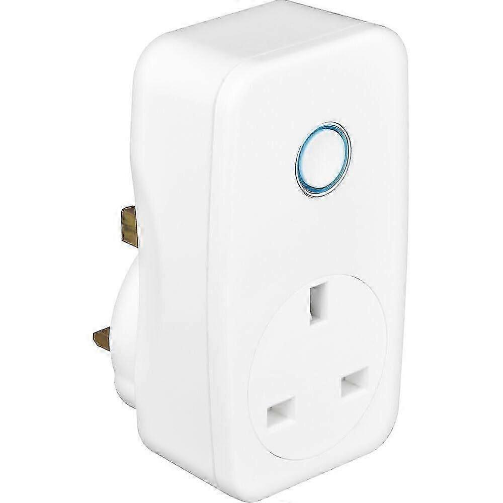 BG Electrical Smart Power Single Plug-In Adaptor, 13 A, White Moulded