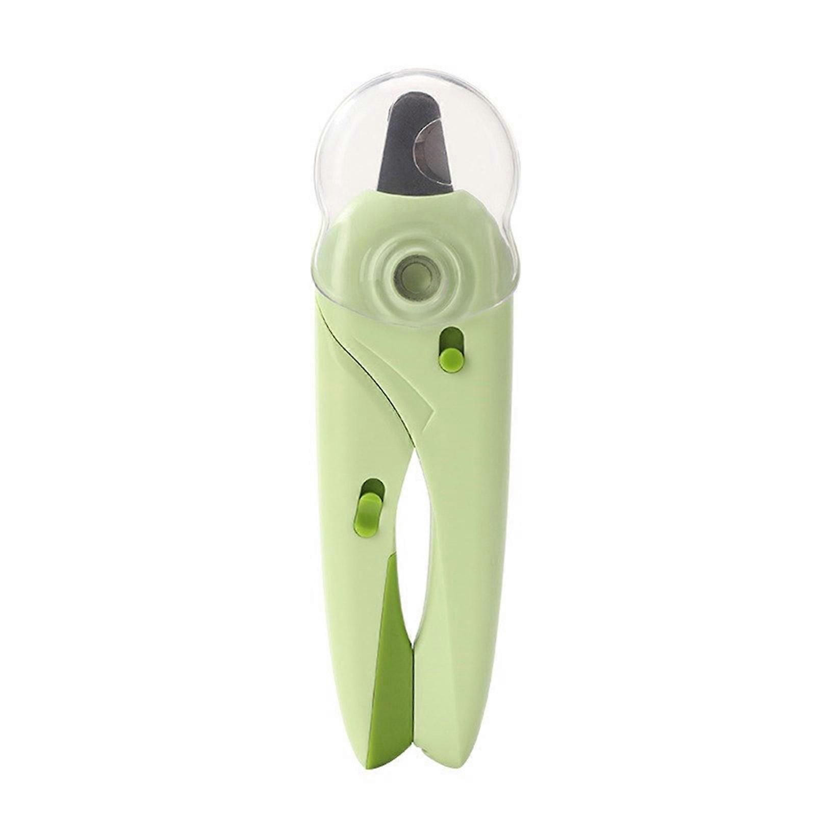 Dog Nail Cutter Trimmer File Nail Scratch for Dog Professional Cutter with Guard and Light Safe and Gentle  Green