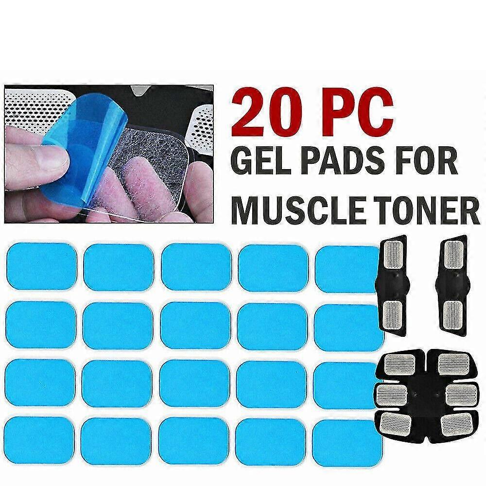 20 ανταλλακτικά GEL PADS για τη ζώνη τόνωσης μηχανών EMS διεγέρτη κοιλιακών μυών