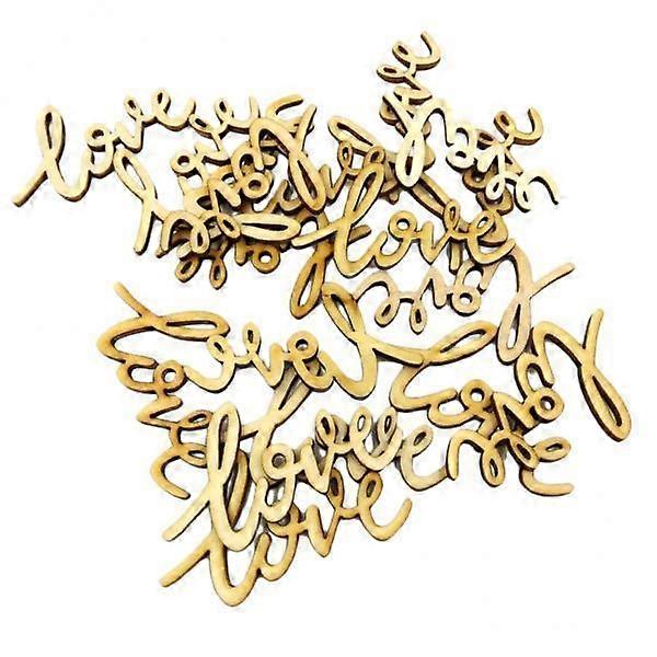 2x 36 Piece Unfinished Unpainted Shape Embellishment for Wedding Table Scatter