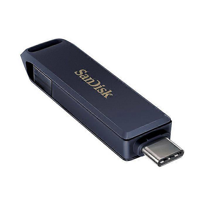 USB-drev - SANDISK - 256 GB - Lightning & USB Type-C - Automatisk backup - Metallic Blue