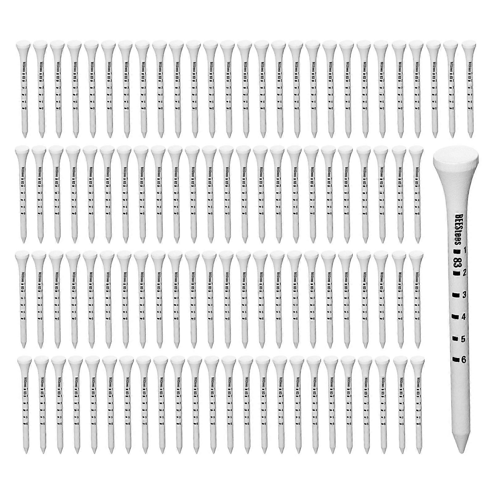 100 Pieces Golf Tee Improve Golf Distance Precision Durable Golf Ball Holder