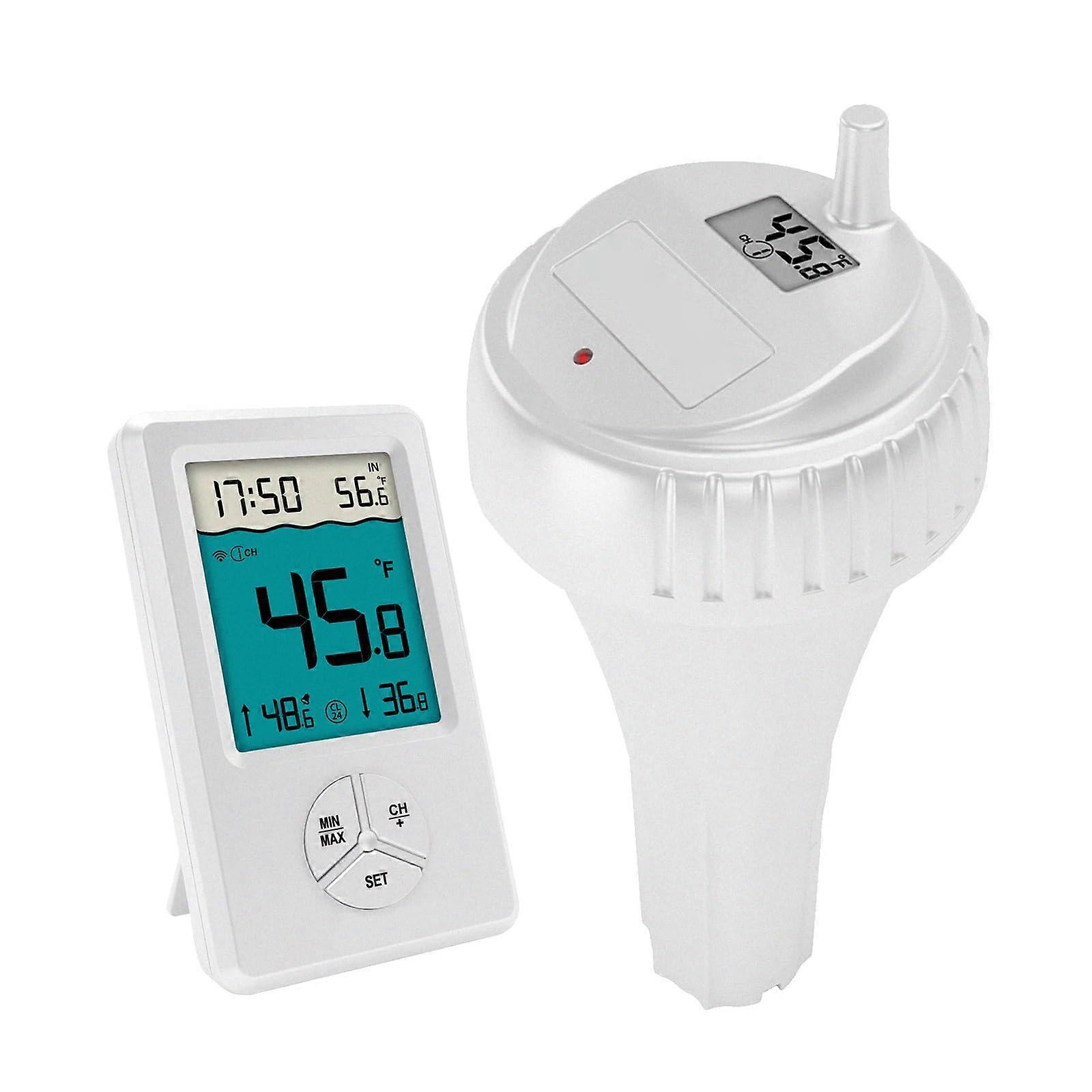 Wireless Digital Pool Thermometer with indoor temperature meter