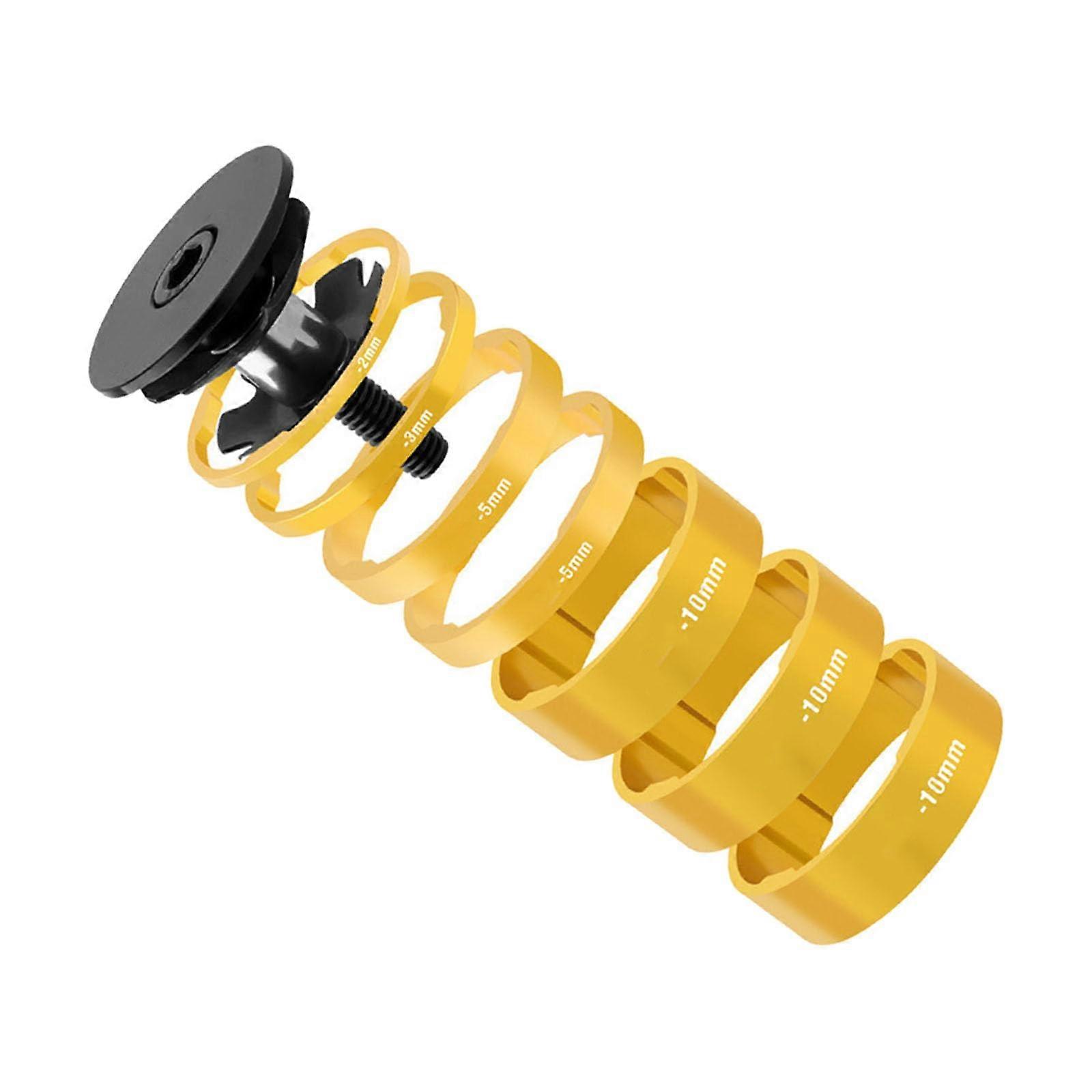 Bicycle Aluminum Alloy Headset Fork Spacers for Road and Mountain Bikes, Handlebar Stem Washers, Front Fork Parts