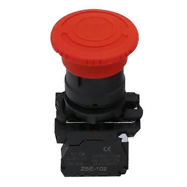 6x22mm Emergency Stop Head Push Button Waterproof Plastic SB5-AS542