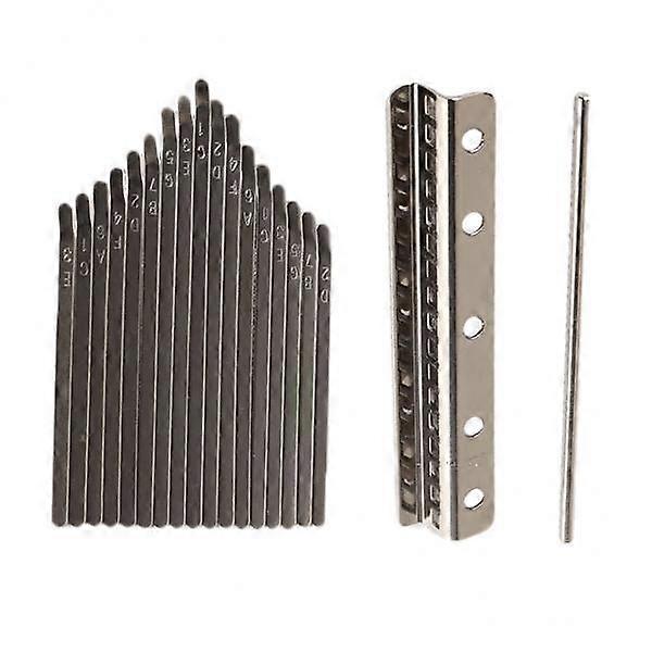 6x 17 Pieces Piano Bridge Saddle Keys Kit for Music DIY Luthier Tools