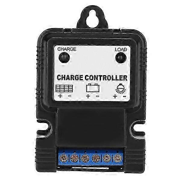 Portable Solar Panel Charger Regulator with LED Indicator for 6V/12V Systems