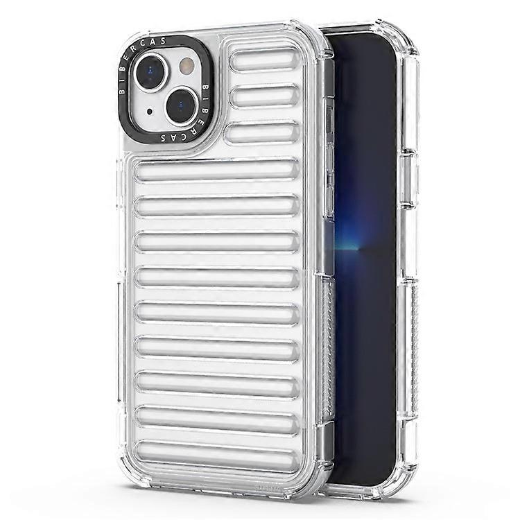Compatible For iPhone 14 Case Stripe Design Anti-Slip Detachable TPU+PC Phone Cover