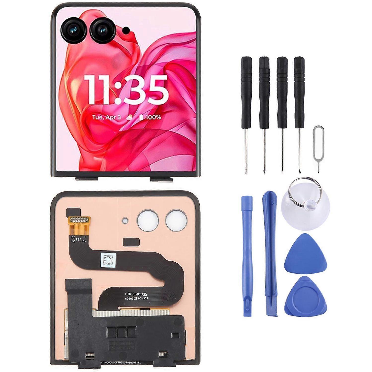 For Motorola Razr 50 Ultra LCD Secondary Display with Touch Complete Unit Replacement