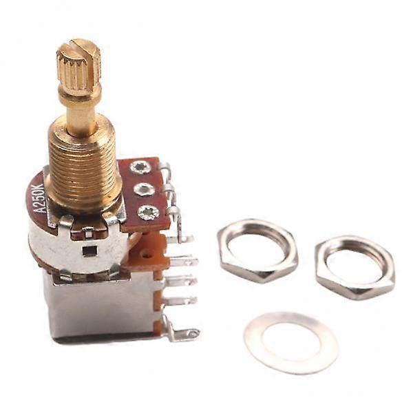 2X Push Pull Poti/Switch Potentionmeter E-Gitarre Lautstärke Golden A250K