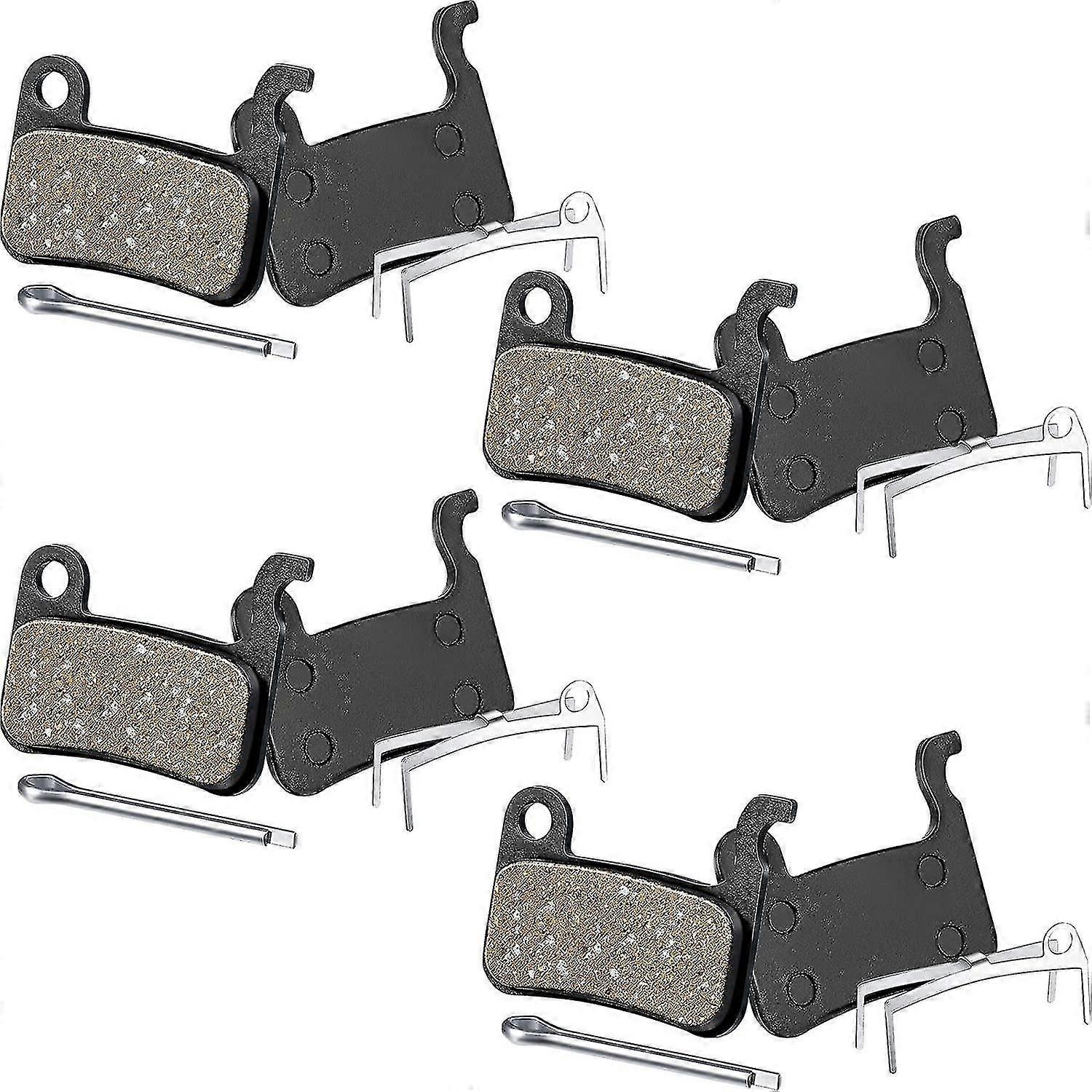 4 Pairs Resin Disc Brake Pads for Bike, Compatible with Shimano Deore XT/XTR MTB