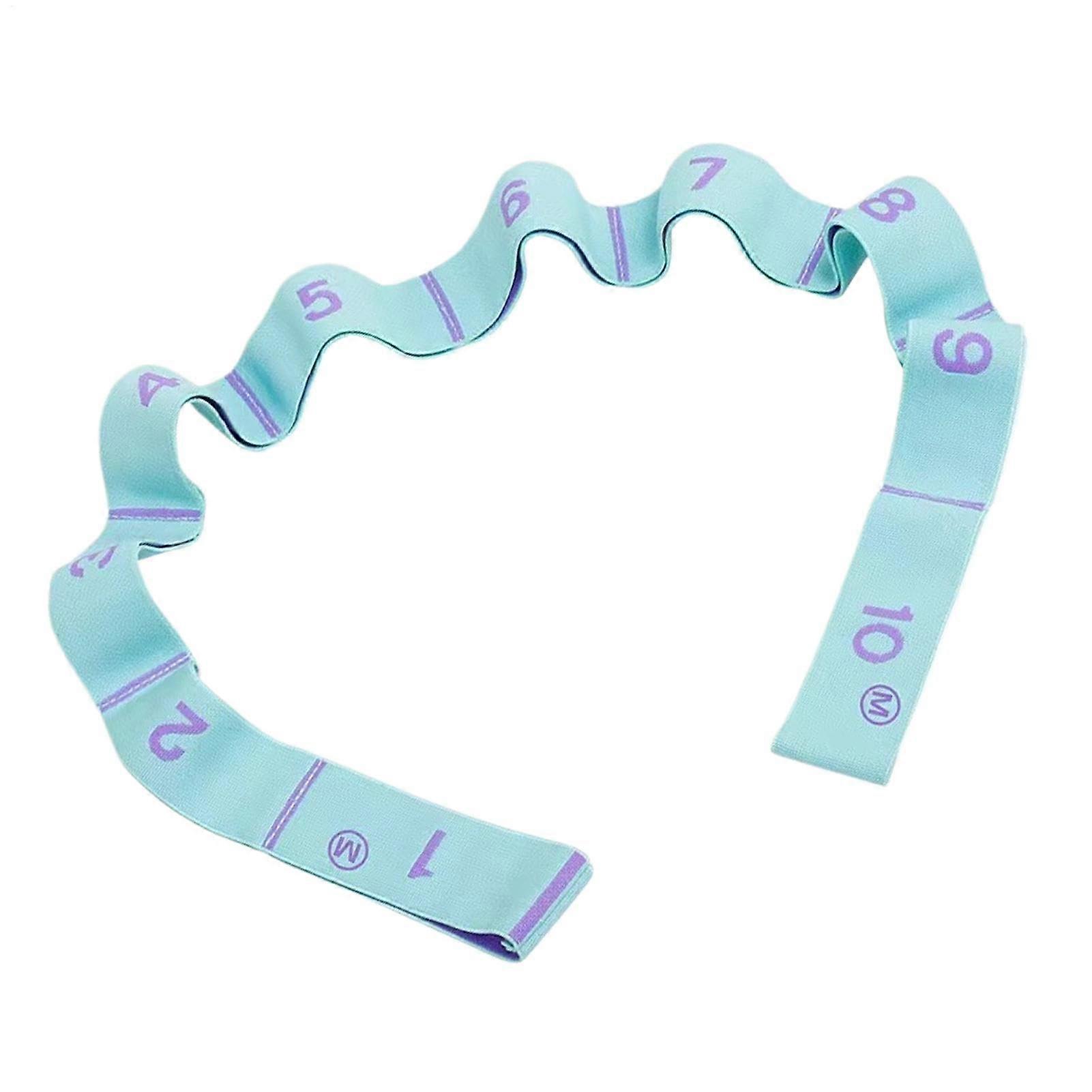Training Band with 10 Loops, Resistance Band for Yoga, Pilates, Strength Training Blue