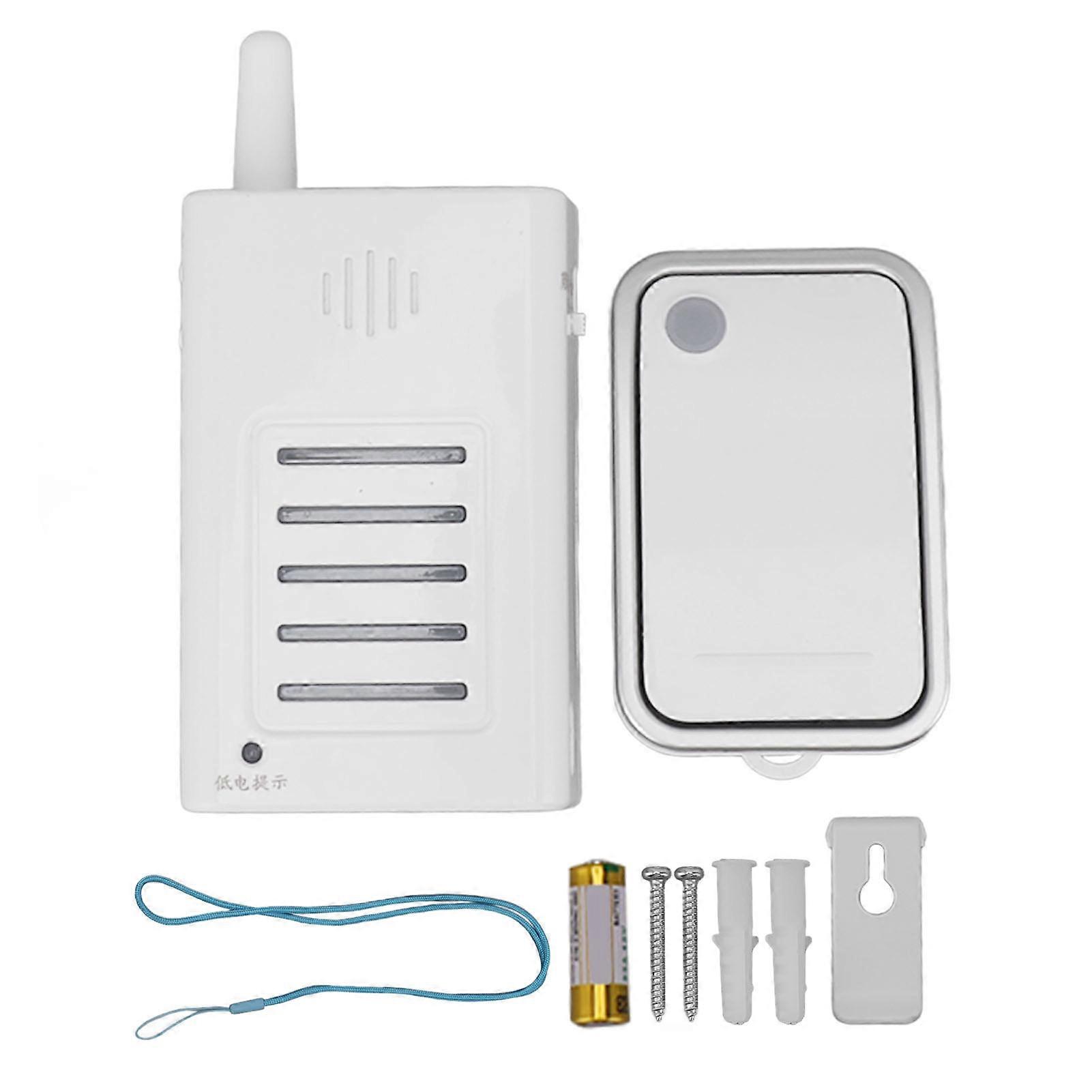 Wireless Caregiver Pager with Flashing Light and Vibration Long Distance Nurse Calling System for Elderly Use and Patient Monitoring