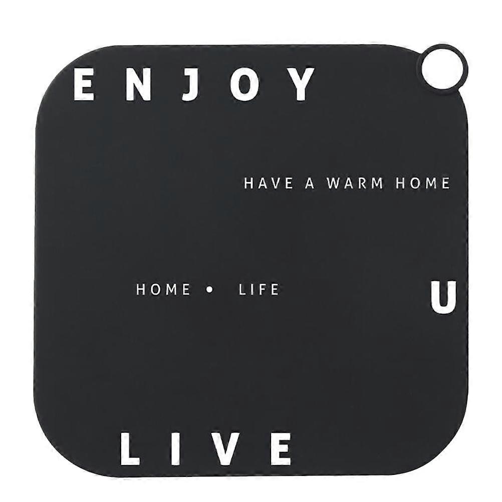 Bathroom Sink Drain Strainer Cockroach Blocking Black Color for Laundry Drain 20x20x0.2cm 1Pack