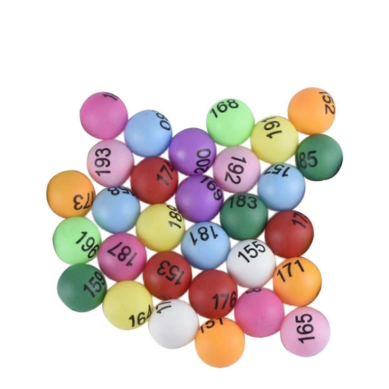 100 pieces numbered table tennis balls PP for party decoration and games pong balls for entertainment and raffles