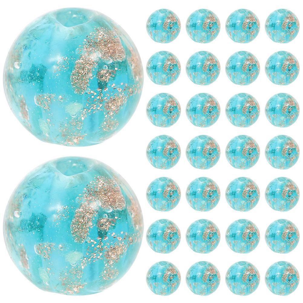 Glow In Dark Diy Beads Round Jewelry Making Beads For Diy Projects 0.8X0.8X0.8CM Glass 50Pcs