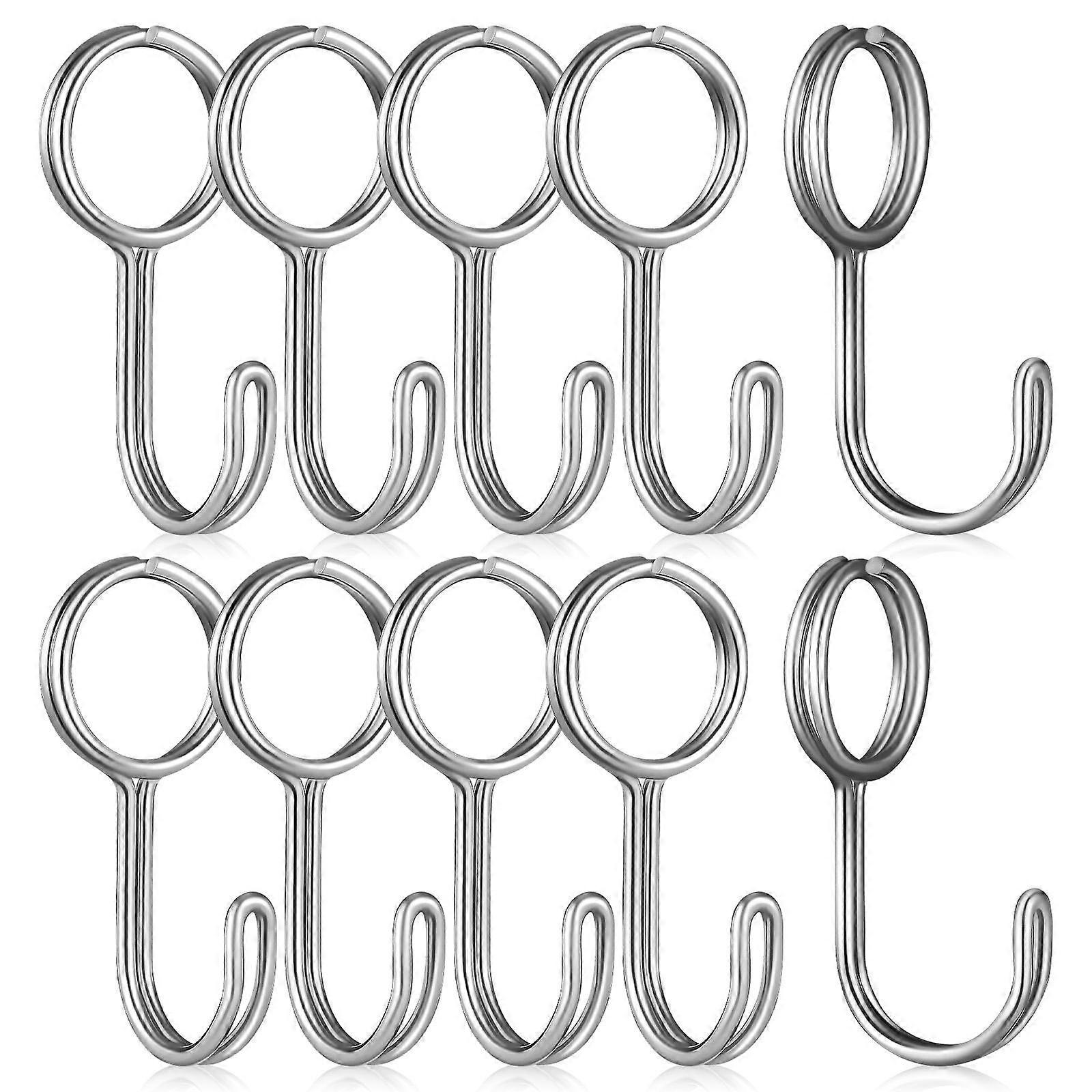 Stainless Steel Expandable Rope Hooks 10pcs Tie Down Webbing Organizer Hooks for Indoor & Outdoor Use, Easy Installation for Hanging Lights, Tools